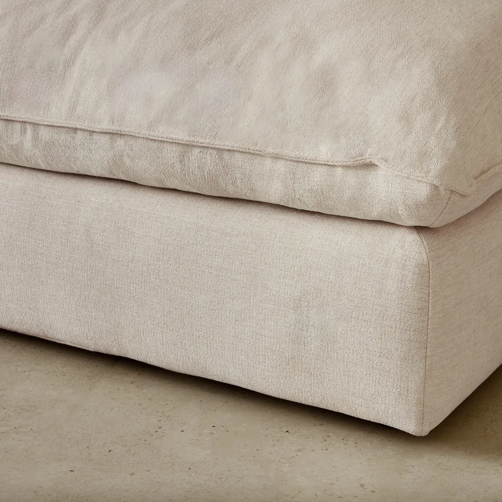 Macie Cream Oatmeal Fabric 5 Pieces Modular Sofa
