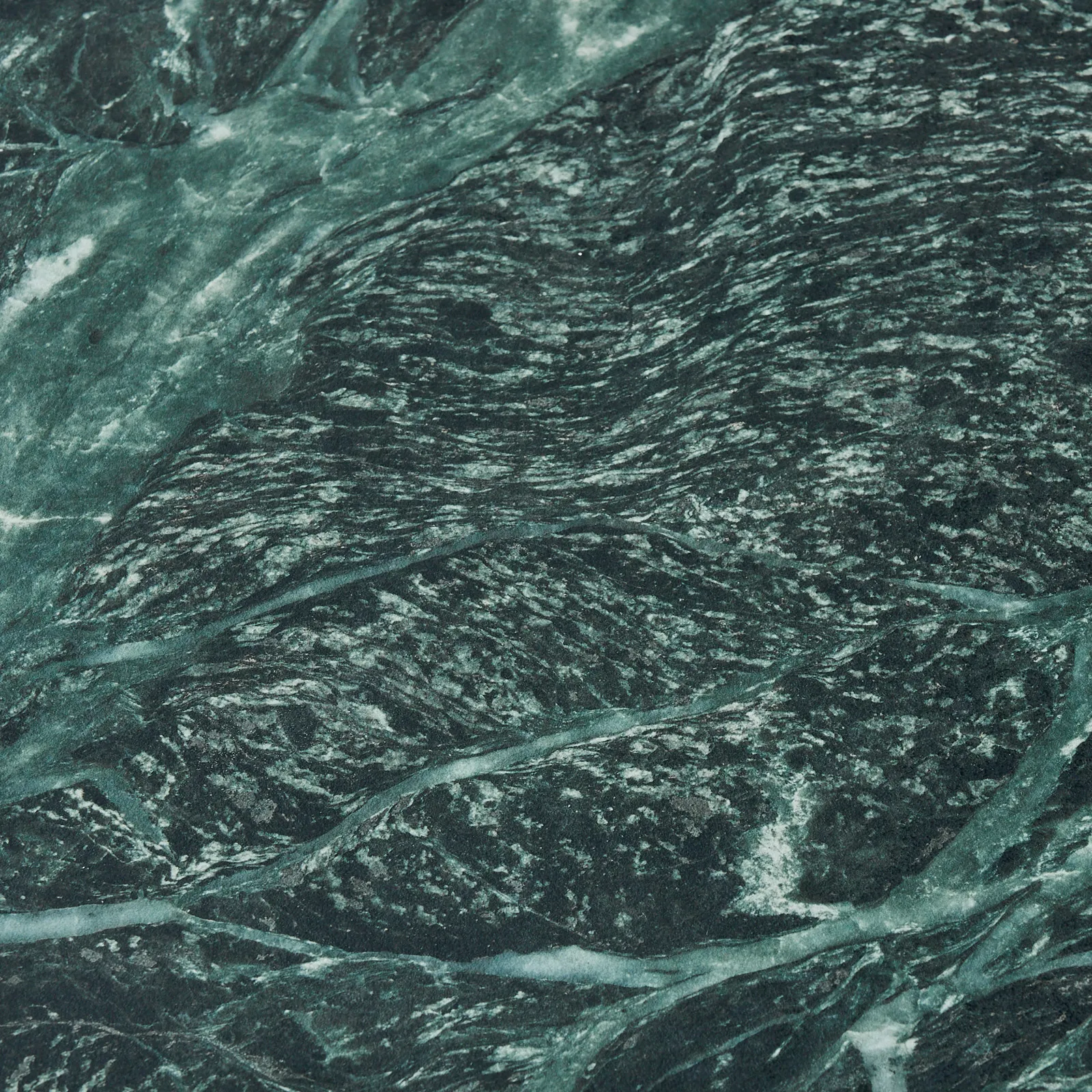 Grayson Matte Black 33cm High Coffee Table with Emerald Green Sintered Stone Top