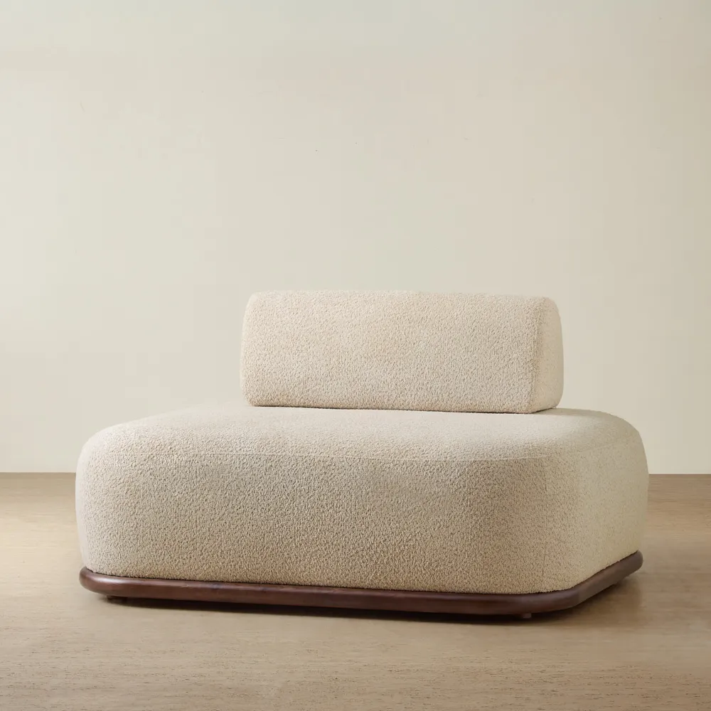 Bellagio Mid Beige Woven Fabric Single Seat Module