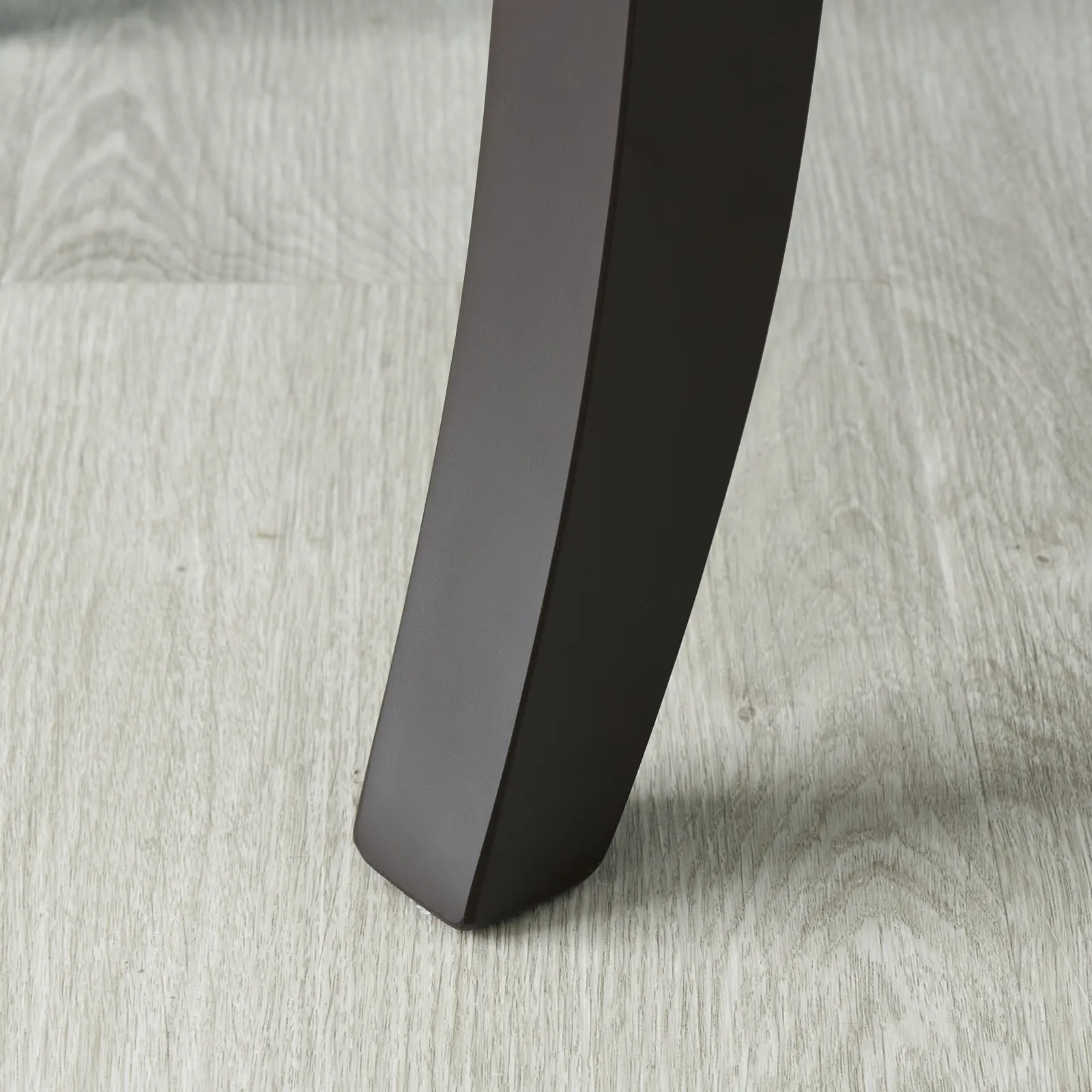 Deco Mushroom Velvet Armchair Dark Brown Legs