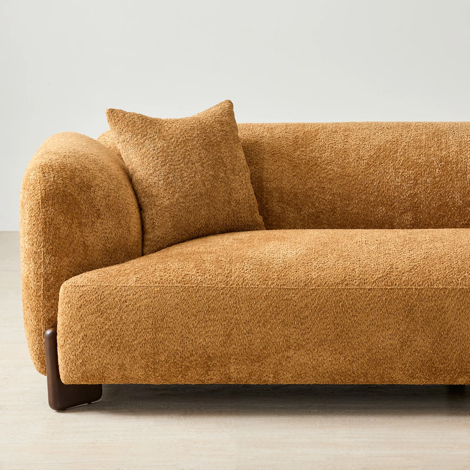 Celia Vintage Mustard 3-Seater Woven Fabric Sofa | Koala Living