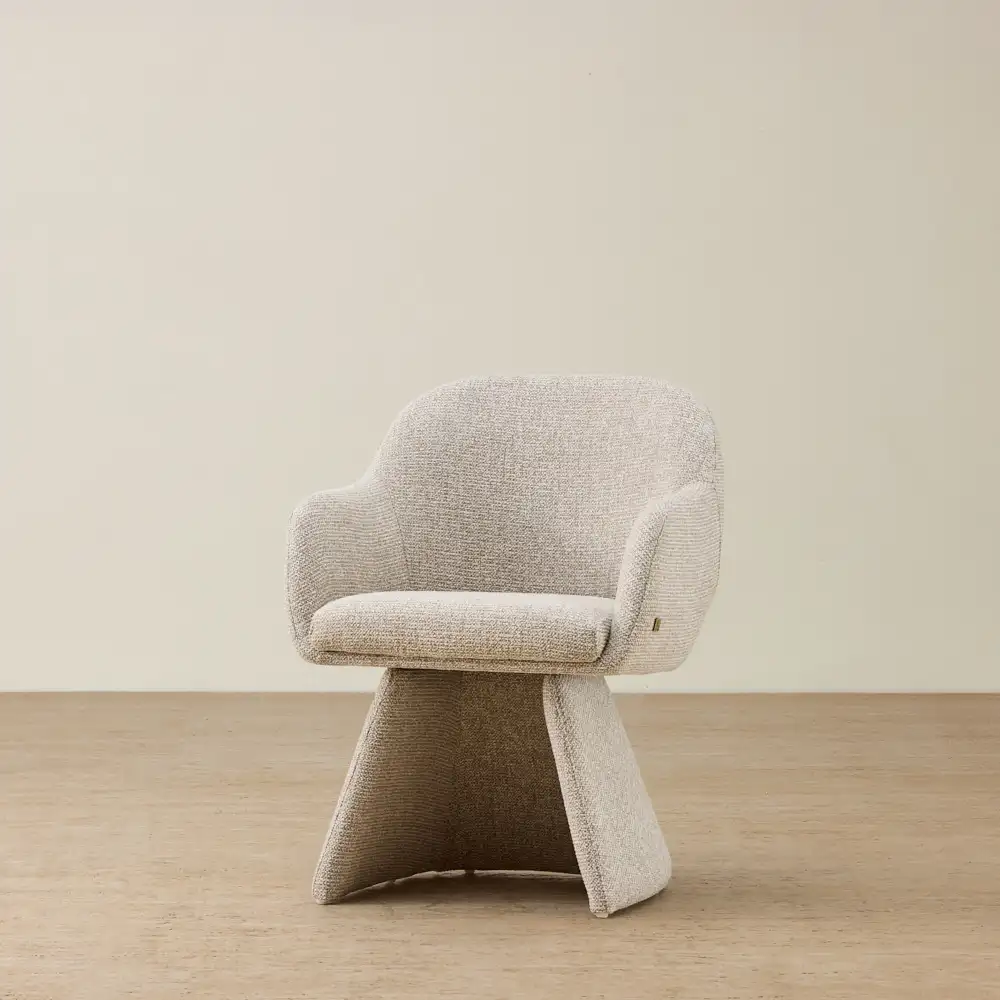 Antonia Royal Cream Swivel Dining Chair